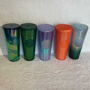 Top 5 Rare Starbucks Venti Studded & Iridescent Tumblers Collection | No Straws